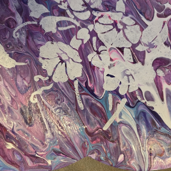 HANDCRAFTED Abstract Heart Painting HANDMADE HANDPAINTED Home Wall Art Decor - Picture 17 of 17